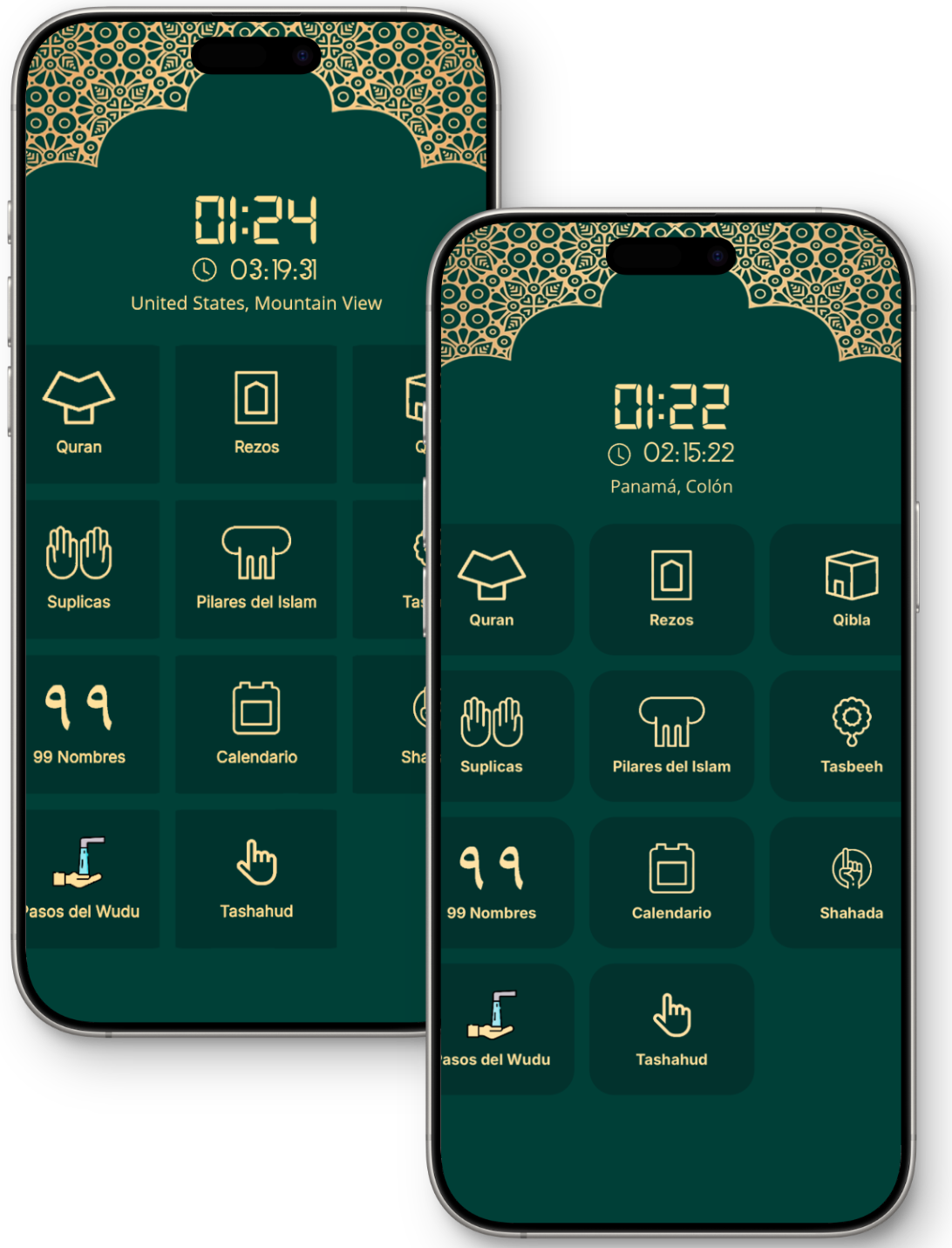 Islamic App Mockup